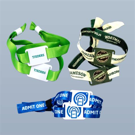 nfc fabric wristband|custom nfc wristbands.